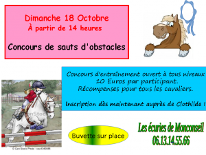 Affiche concours écuries